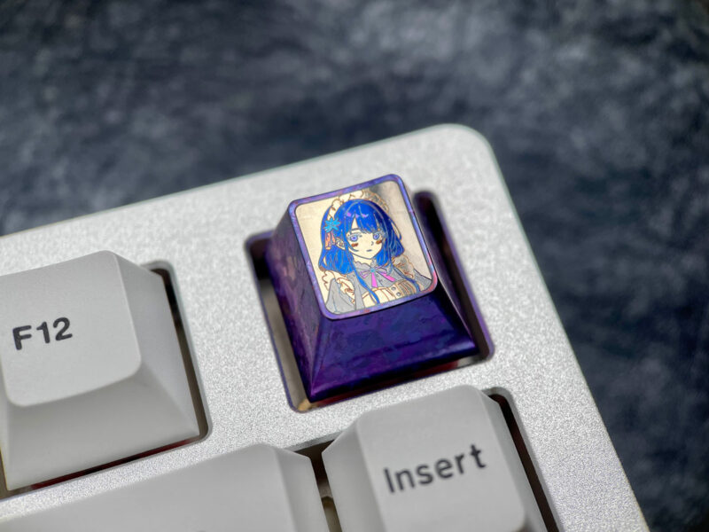 Raiden Shogun Titanium Keycaps 2nd Generation 1U