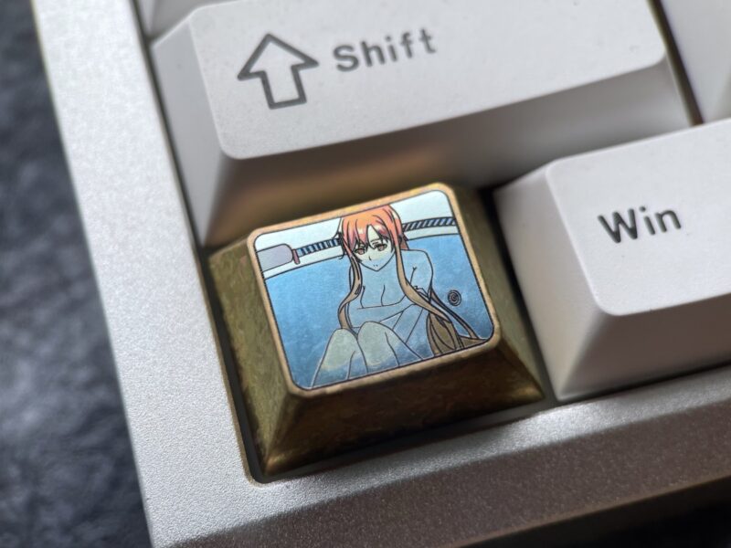 Yuuki Asuna Pool Titanium Keycaps 1.25U