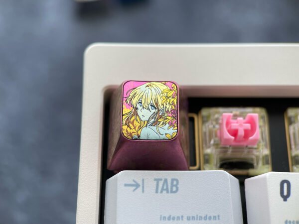 Violet Evergarden 5th Titanium Artisan Keycaps 1U