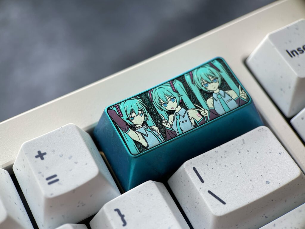 Hatsune Miku 2U Backspace Artisan Titanium Keycaps – TTKCAP