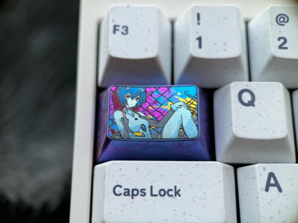 Ayanami Rei Tab Titanium Keycaps 3rd