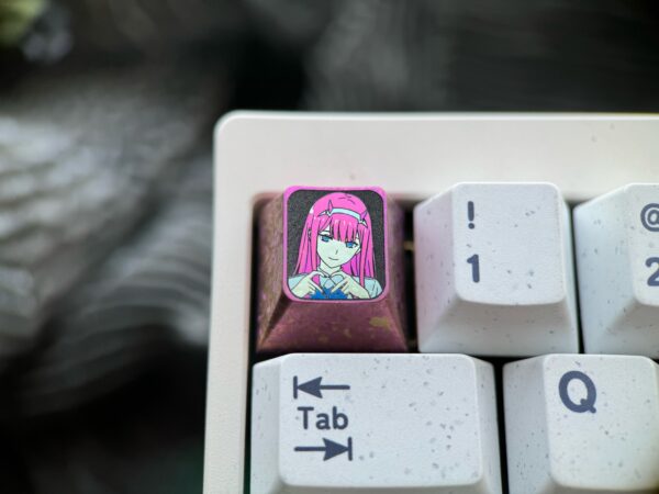 Zero Two 8th Keycaps