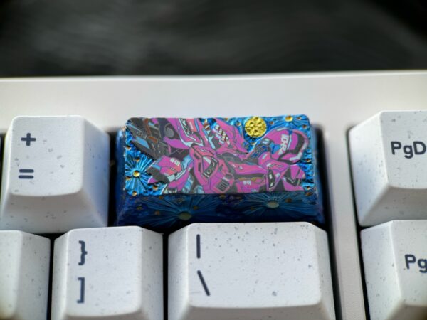 MSN-04 Sazabi Five-sided Engraved Keycap 2U Backspace Key