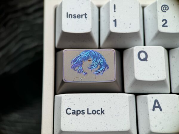 Ayanami Rei Hnd-carved Ttanium Keycaps 1.5U Tab