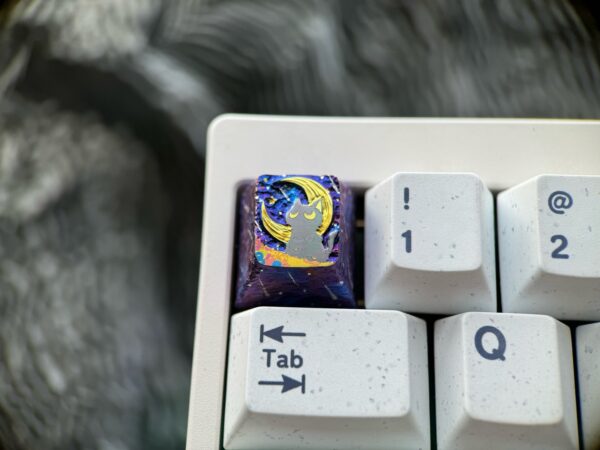 Cat Five-sided Hand-carved Keycaps