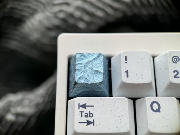 Mountain Titanium Hand-carved Keycaps - 52