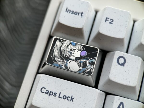 Silver Wolf Precision Engraved Stippling Keycaps 1.5U – 52