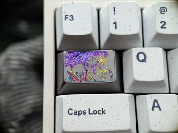Castorice Hand-carved Colored Titanium Keycaps 1.5U Tab