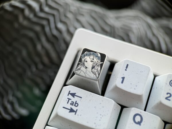 Frieren Precision Engraved Stippling Keycaps 1U – 53