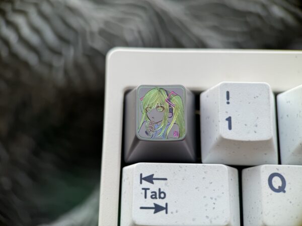 Hatsune Miku Hand-carved titanium keycaps