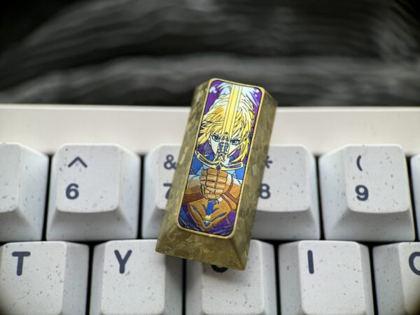 Sabre vertical 2U keycap color titanium