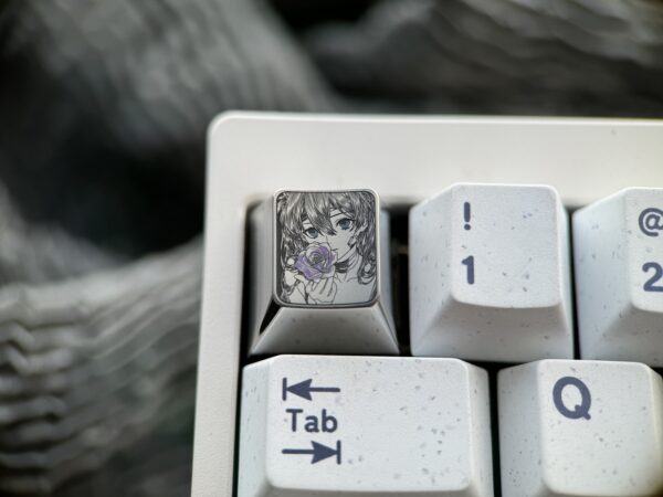 Asuka Precision Engraved Dotted Color 1U Keycaps - 55