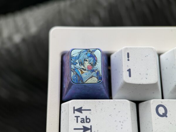 Silver Wolf Titanium Keycaps 1U - 55