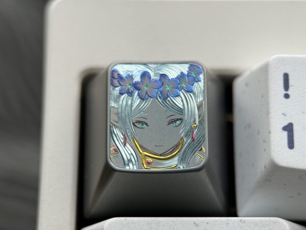 Frieren Hand-Engraved Titanium Keycaps 1U - 57