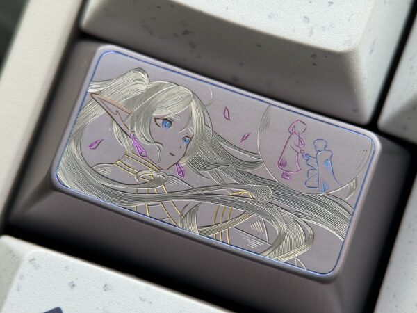 Frieren Hand-Engraved Titanium Keycaps 1.75U  – 57