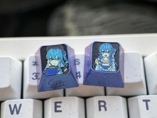 Hoshimachi Suisei Titanium Keycap 1U - 57