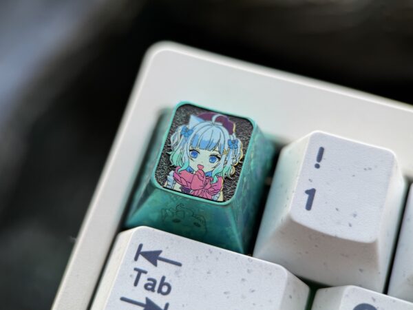 Mint Fantome Titanium Keycaps Christmas Theme 1U - 57