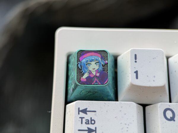 Gawr Gura Titanium Keycaps Christmas Theme 1U - 57