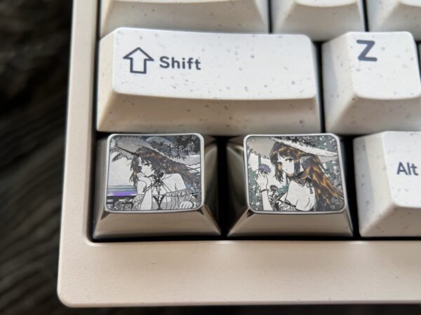 Cartethyia Precision Engraved Titanium Keycaps 1.25U - 58