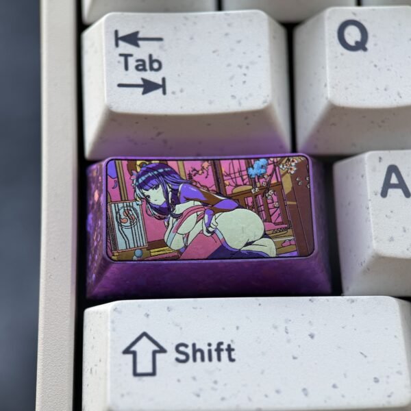 Raiden Shogun Titanium Keycaps 1.75U - 58