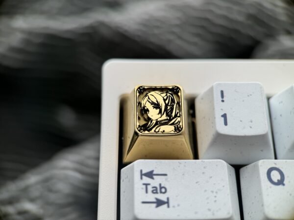Frieren Brass Keycaps 1U - 58