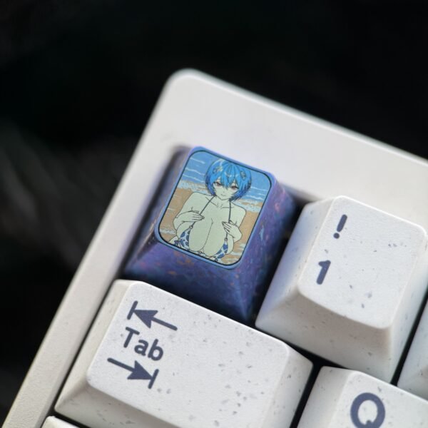 Rei Ayanami Titanium Key Cap 1U - 59