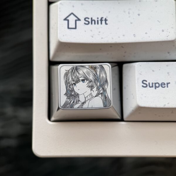 Luno Precision Engraved Titanium Keycaps 1.25U - 59