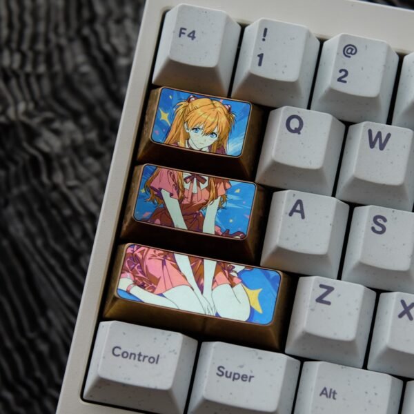 Asuka Titanium Keycaps left Side Triple Set - 60