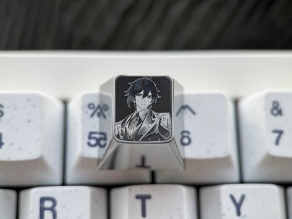 Zhongli Precision Engraved Titanium Keycaps 1U - 60