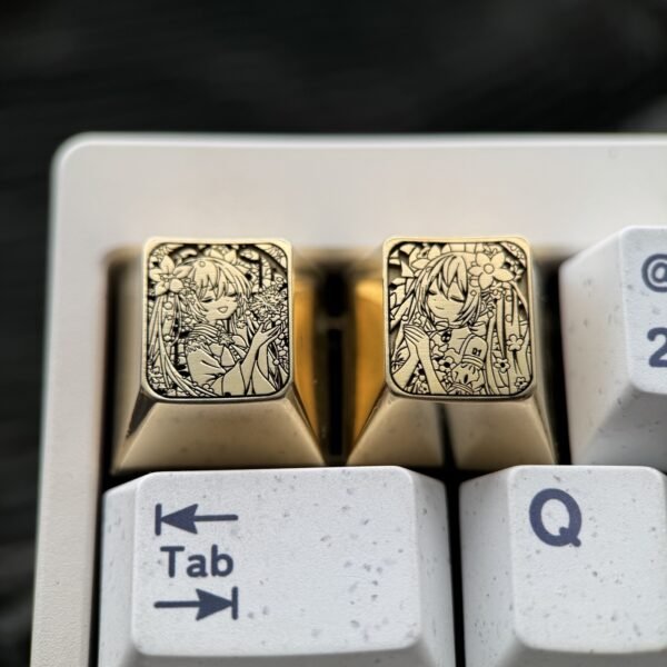 Hatsune Miku Brass Keycaps 1U - 60