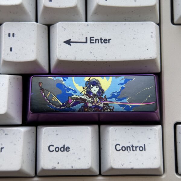 Raiden Shogun Titanium Keycaps 2.75U - 60
