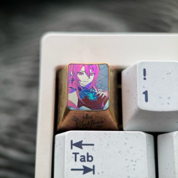 Elizabeth Rose Bloodflame Titanium Keycaps 1U - 61
