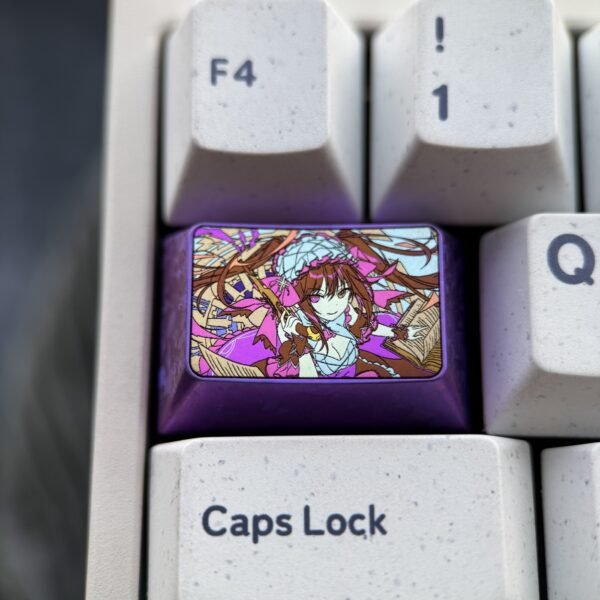Tokisaki Kurumi Titanium Keycaps 1.5U Tab - 62