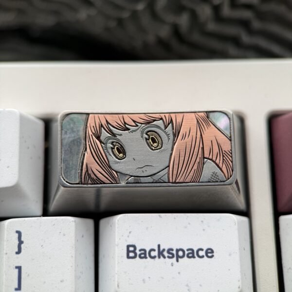 Anya Forger Titanium Keycaps 2U Backspace Key - 62