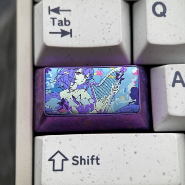 Castorice Titanium Keycaps 1.75U - 62