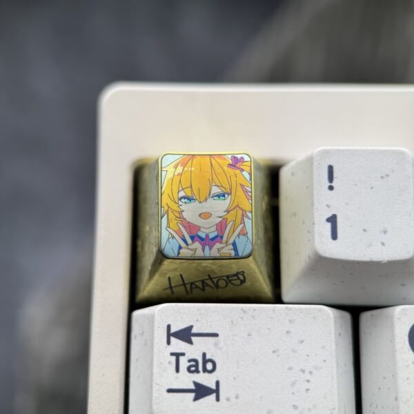 Akai Haato Titanium Keycaps 1U - 62