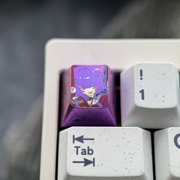 Nekomata Okayu Titanium Keycaps 1U - 62