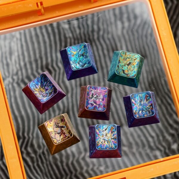 Pokémon Series Titanium Keycaps 1U (7 Themes) - 62