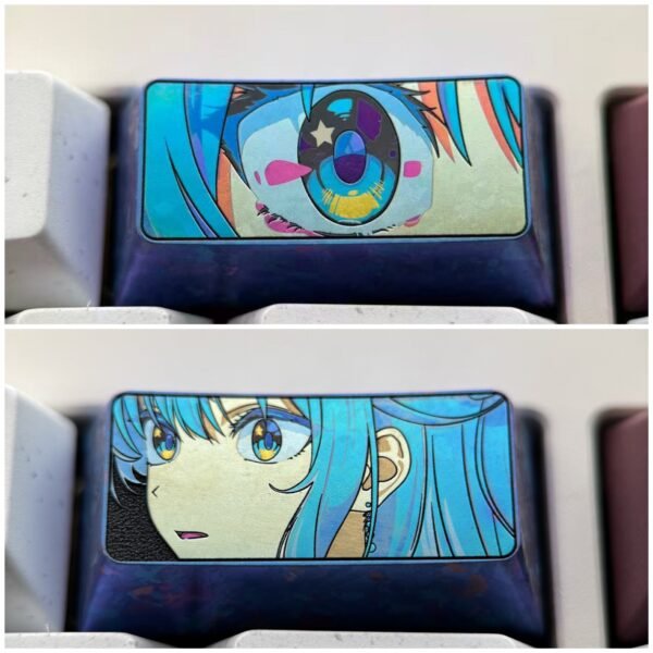 Hoshimachi Suisei Titanium Keycaps 2U Backspace Key - 63