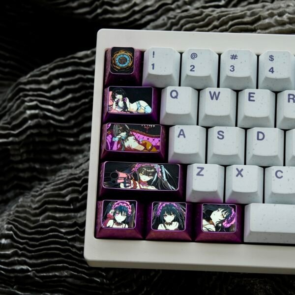 Tokisaki Kurumi Titanium Keycap Left 7 Key Set - 64