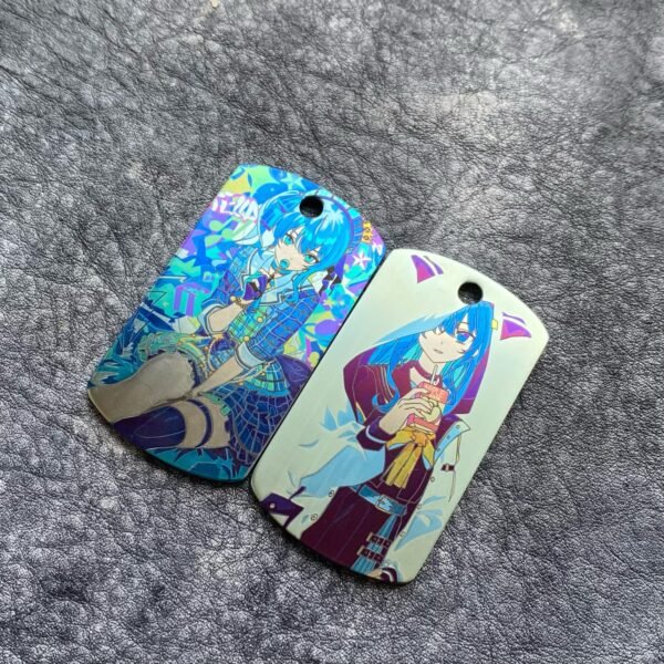 Hoshimachi Suisei Colored Titanium Alloy Necklace Tag