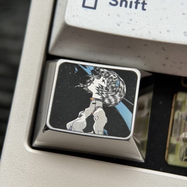 Rei Ayanami Precision Engraved Titanium Keycaps Series 1.25U - 63