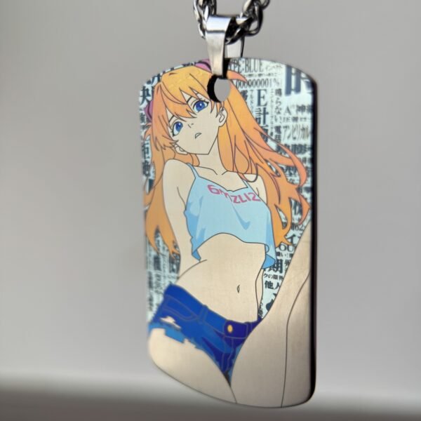 Asuka Colored Titanium Alloy Necklace Tag
