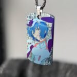 Rei Ayanami Colored Titanium Alloy Necklace Tag