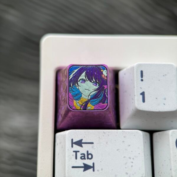 Ai Hoshino Titanium Keycaps 1U - 63