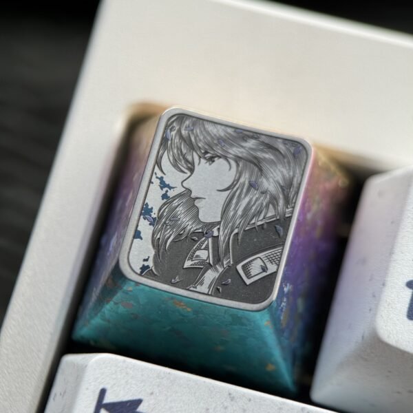 Motoko Kusanagi Precision Engraved Titanium Keycaps 1U - 63