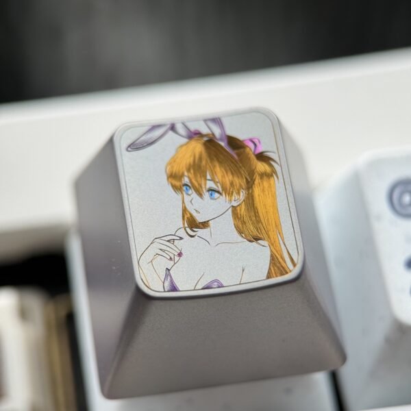 Asuka Hand-carved Titanium Keycap 1U C- 64