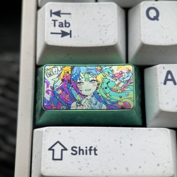 Hatsune Miku Titanium Keycap 1.75U - 64