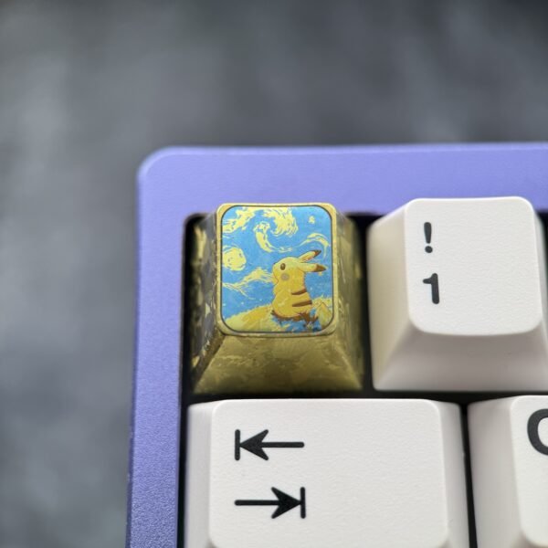 Pikachu Titanium Keycap 1U-New Craft-64