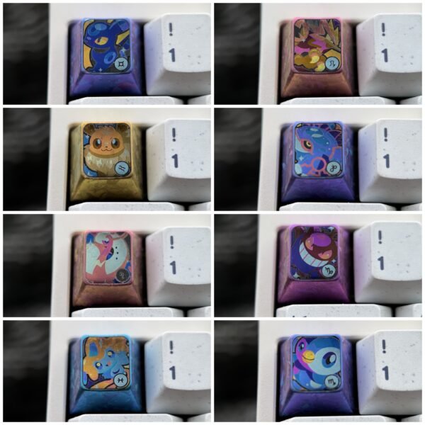 Cute Pokémon Series 12 Titanium Keycaps 1U - 65